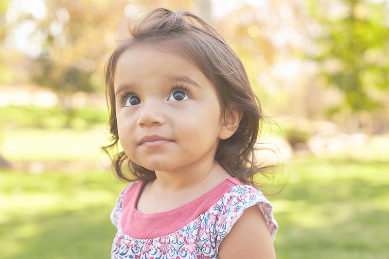 girl in a park